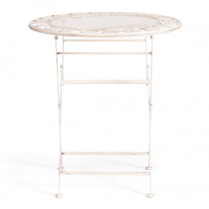 Стол Patio (PL08-11139) стальной сплав, античный белый, 70х75 см_2