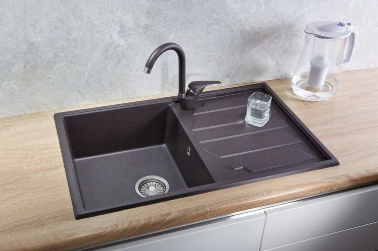 Кухонная мойка GRANULA 8002 Базальт_1