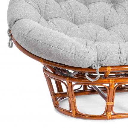 Диван MAMASAN/МАМАСАН 23/02 W /с подушкой/ 169х102х80 см, Cognac (коньяк), матрац 182х119 см, ткань серо-бежевая 3М 16/2_4