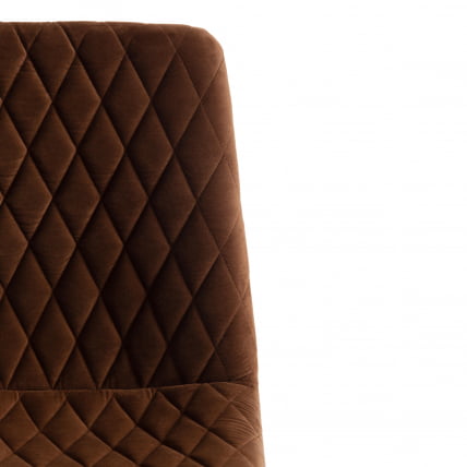 Стул CHILLY X (mod. 7096-1) ткань/металл, 45x53х88 см, высота до сиденья 50 см, коричневый barkhat 12/черный_5