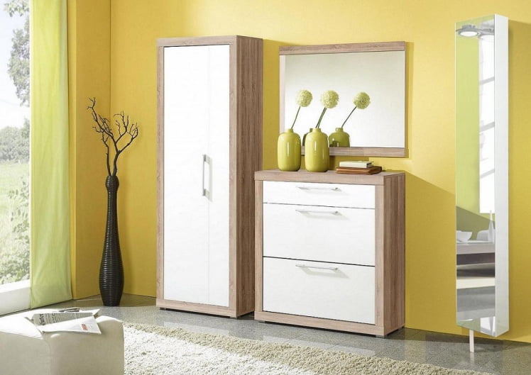 Поворотный зеркальный шкаф Lupo Белый_0