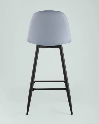 Стул барный Валенсия с подножкой Голубой_4