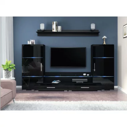 Гостиная Домино L2800 Черный глянец_0