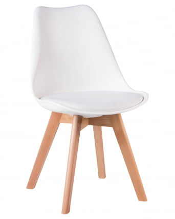 Стул обеденный DOBRIN JERRY SOFT Белый W-02_0