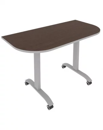 Стол радиусный складной мобильный MOBILE SYSTEM СМ-4.1 Венге/Титан_0