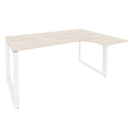Стол эргономичный правый на О-образном м/к ONIX O.MO-SA-4R Денвер Светлый/Белый_0