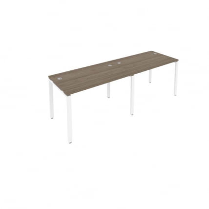 Рабочая станция на 2 раб.места Metal System Б.СМ-2.2 Вяз/Белый_0