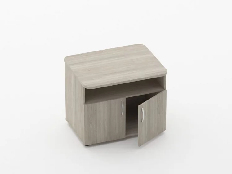 Тумба под оргтехнику Glassy 3.16.10 Дуб сантана светлый_1