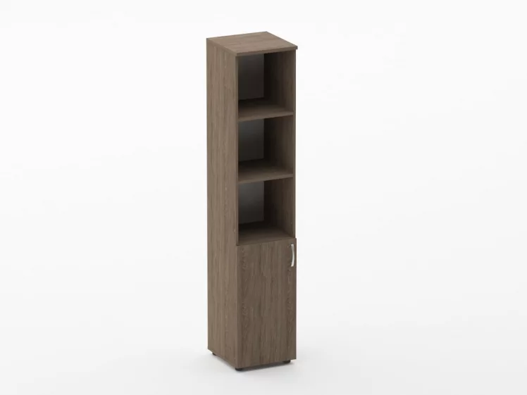 Шкаф высокий полуоткрытый Glassy 6.19.12Л Дуб Верцаска_0