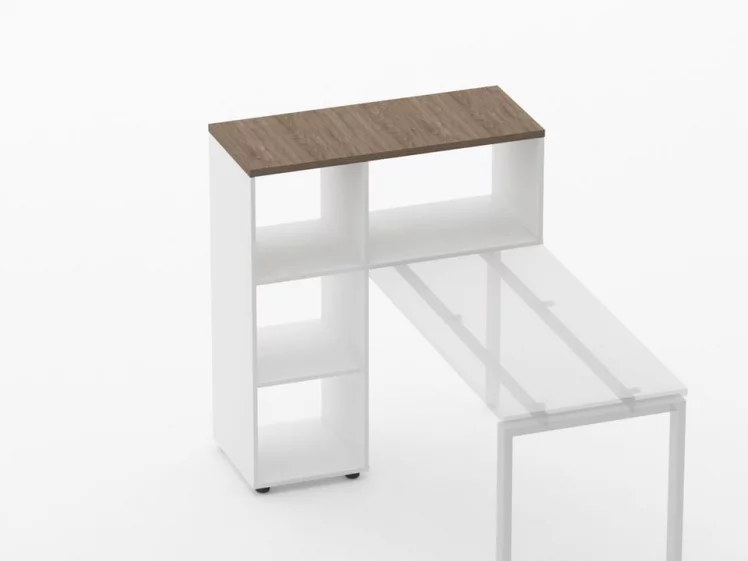 Стеллаж к столу Deka 9.06.10 Дуб Верцаска/Белый_2