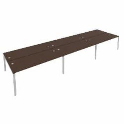 Рабочая станция на 6 раб.места Metal System Б.СМ-6.5 Венге/Серый_0