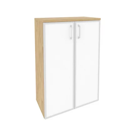Шкаф средний широкий ONIX O.ST-2.4R white Тиквуд Светлый_0
