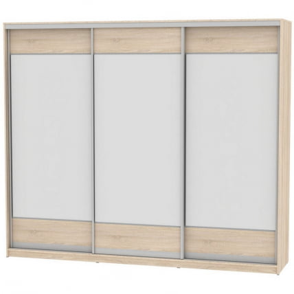 Шкаф-купе B-230х270х60-3(ДСС-D8D8D8)_0