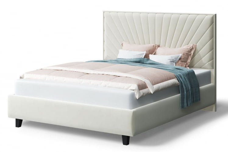 Кровать Леона, 2000x1600мм, серо-белый_0