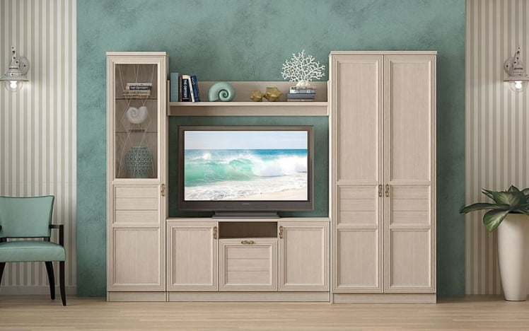 Шкаф угловой Лира 50 Дуб нортон светлый_1