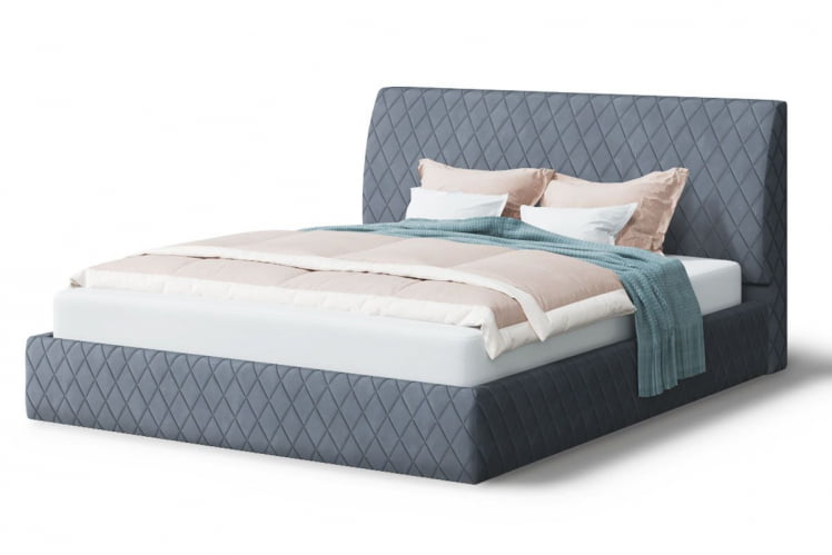 Кровать Хилтон, 2000x1600 мм, серый_0