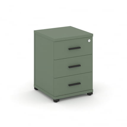 Тумба опорная/приставная с 3-мя ящиками CONCEPT CN.TUO-001 B/W Кобо Черный_0