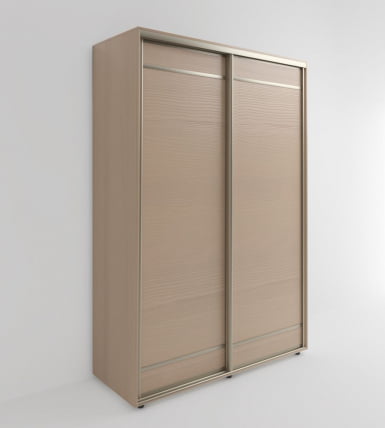 Шкаф-купе 2-х дверный Акцент-Лайт Д 2400х600 Дуб молочный_0