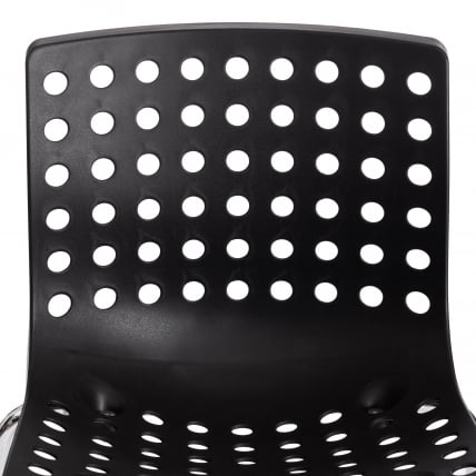 Стул SKALBERG (mod. C-084-A) металл/пластик, 46 х 56 х 79 см, Black (черный) / Chrome (хром)_6