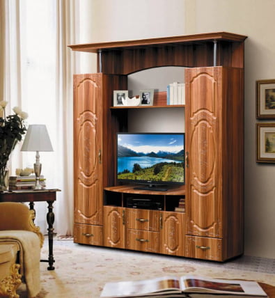 Набор мебели для гостиной Грация 8.3 МДФ матовый Венге/Венге шелк_0