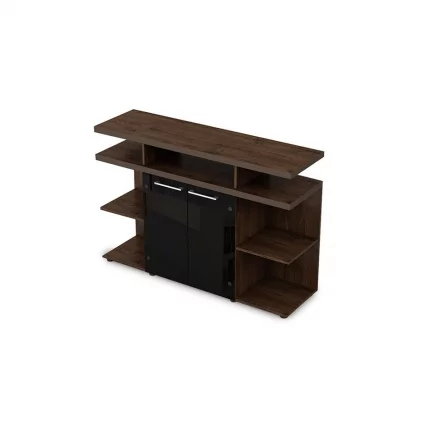 Шкаф низкий со стеклом TAIM-MAX 4ШН.012.2 Брауни_0