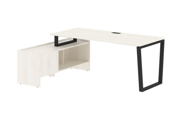 Стол с тумбой EDIS EVCT 19814 Ясень Траун Черный_0