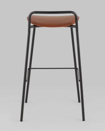 Стул барный Mantis экокожа коричневый_2