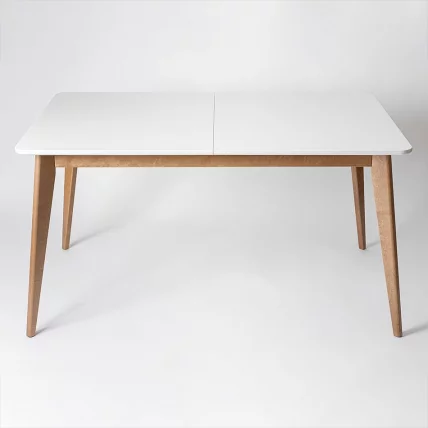 Стол обеденный Пегас Plus 120x75 Морилка Орех Эмаль белая_0