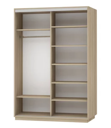 Шкаф-купе двухдверный Экспресс Дуо 1600х2200h Улица/Ясень шимо светлый_1