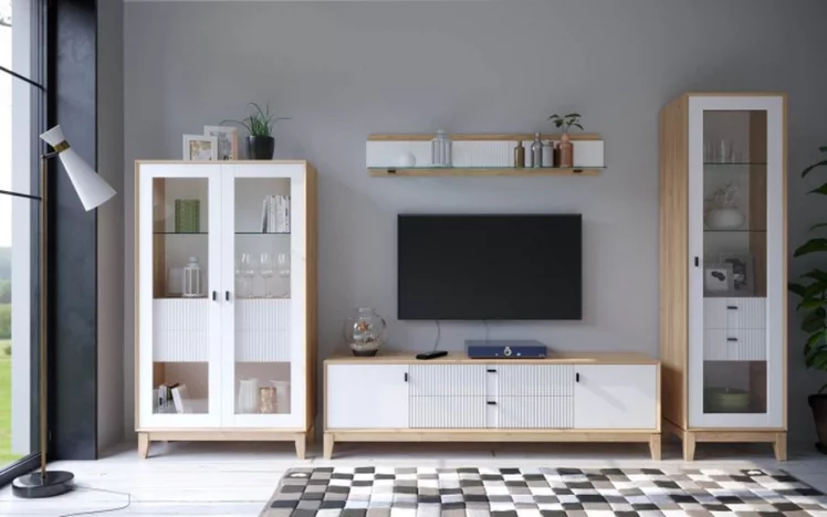 Шкаф одностворчатый Бари ЛД 698.170.000 Дуб Золотой Белый_2