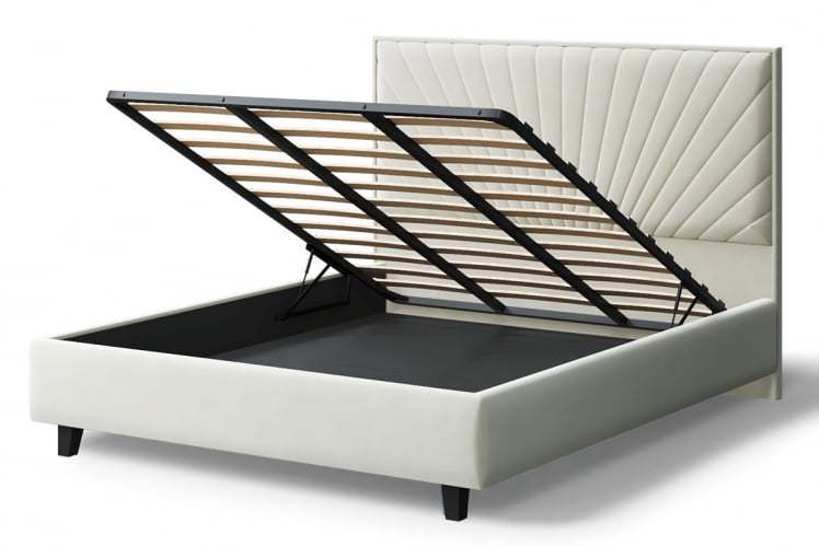 Кровать Леона, 2000 x 1400 мм, серо-белый_3