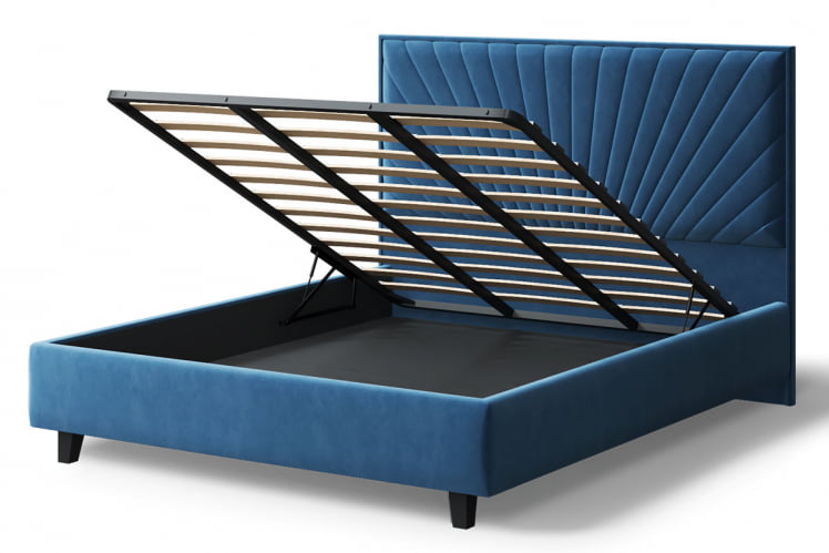 Кровать Леона, 2000 x 1400 мм, синий_3