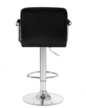 Стул барный DOBRIN KRUGER ARM Черный велюр MJ9-101_4