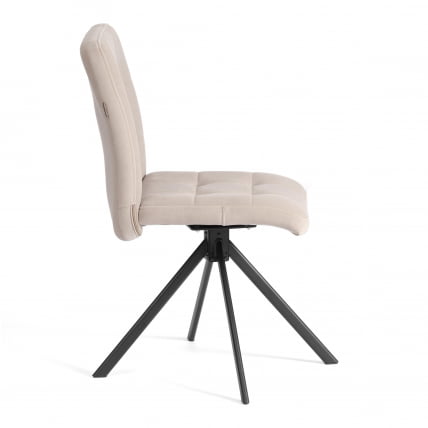 Стул обеденный Medeo поворотный механизм 360, велюр, бежевый, 7_1