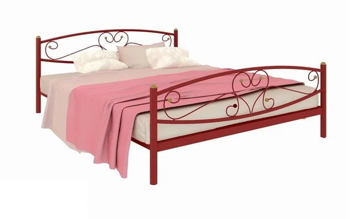 Кровать Каролина Plus 1600х2000 Красная_0