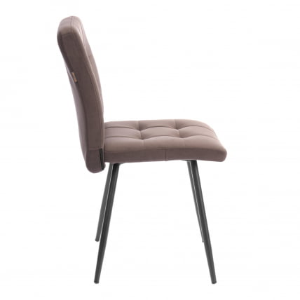 Стул обеденный Medeo велюр, коричневый, 6, 47х56х89_1