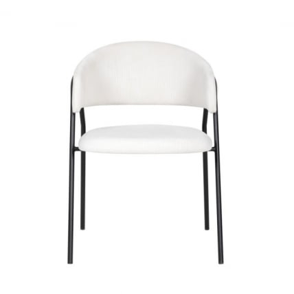 Стул Колин вельвет молочный_1