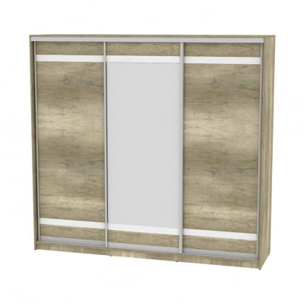 Шкаф-купе B-220х235х60-1(ДКМ-D9D10D9)_0