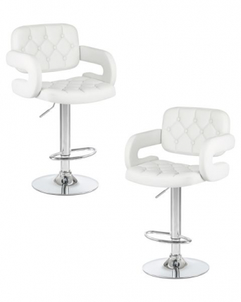 Стул барный DOBRIN TIESTO (белый) 2 шт_0