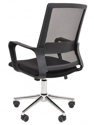 Офисное кресло Chairman 606 Черное Хром_5