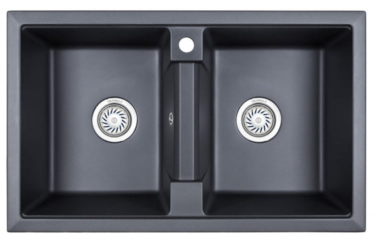 Кухонная мойка GRANULA 8101 Шварц_0
