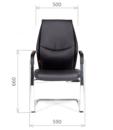 Кресло для посетителя CHAIRMAN VISTA V экопремиум Черный_3