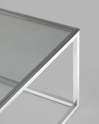 Журнальный стол ТАУН 120x60 Серебро_4