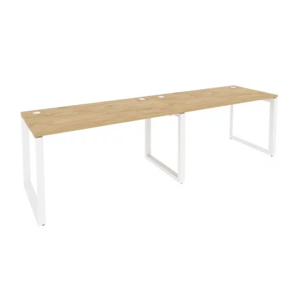 Рабочая станция на О-образном м/к ONIX O.MO-RS-2.3.7 Тиквуд Светлый/Белый_0