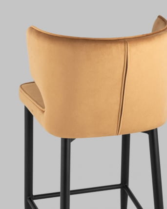 Полубарный стул Матео ножки велюр Терракотовый_5