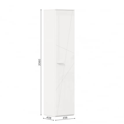 Шкаф одностворчатый Милтон ЛД 537.030.000 Белый_3