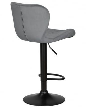 Стул барный DOBRIN BARNY BLACK (серый велюр (MJ9-75)) 2 шт_5