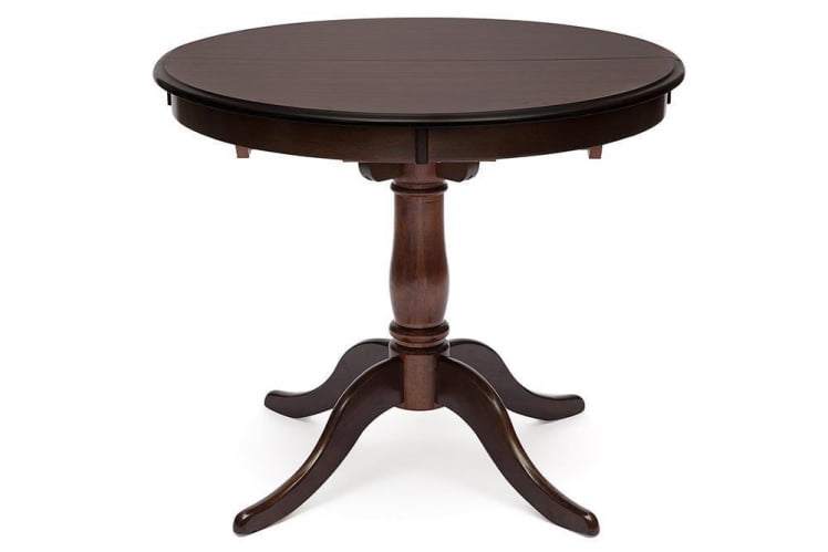 Стол раскладной Siena ( SA-T4EX) дерево гевея/мдф, 90+30х90х75см, Tobacco_3