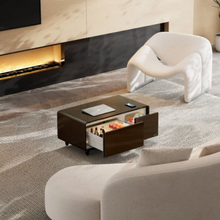 Умный кофейный столик с холодильником EUREKA TB90, Black_5