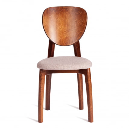 Стул DIAMANTE мягкое сидение бук, 42x42x85см, коричневый, ткань wool caramel, бежевый_4